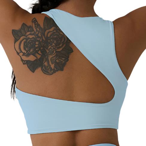 Geometric Back Sports Bra