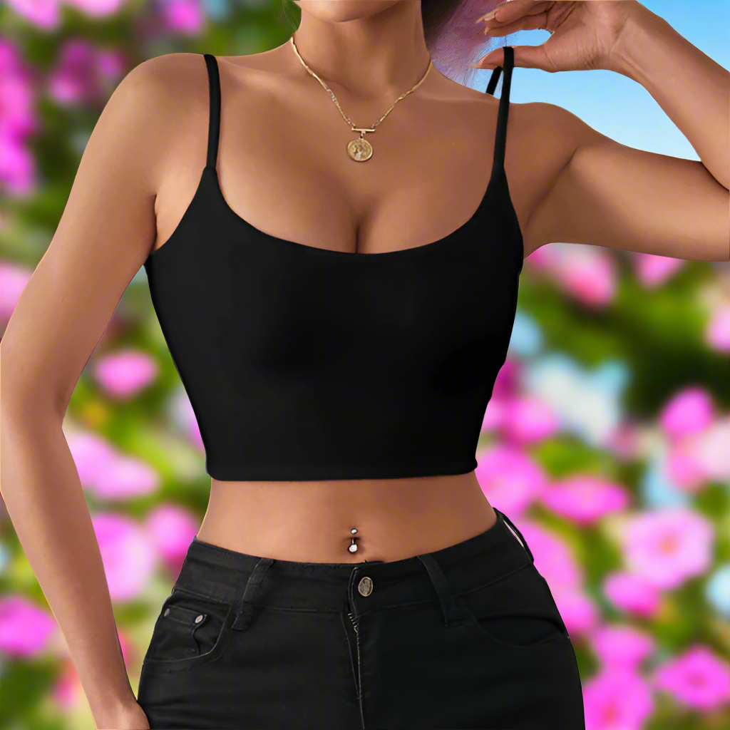 Spaghetti Strap Crop Top