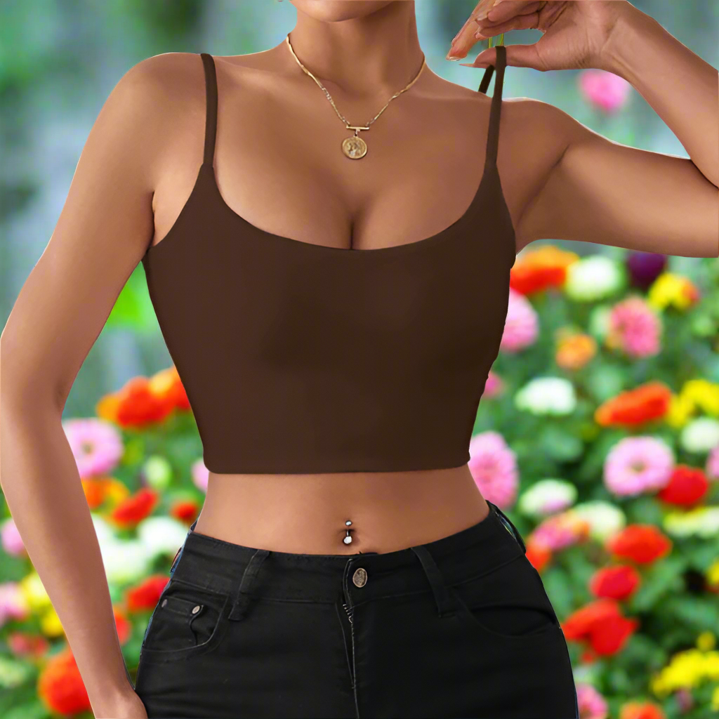 Spaghetti Strap Crop Top