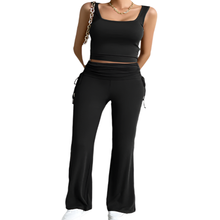 Sleeveless Top & Yoga Pant Lounge Set