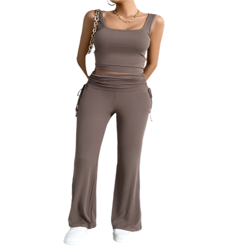 Sleeveless Top & Yoga Pant Lounge Set