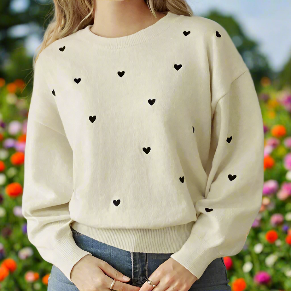 Heart Crew Neck Sweater