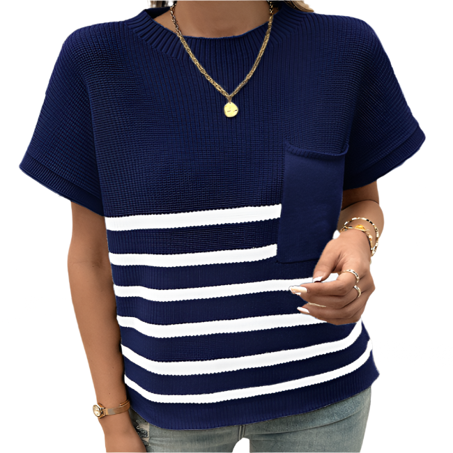 Striped Knit Top