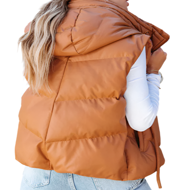 Puffer Vest with Hood