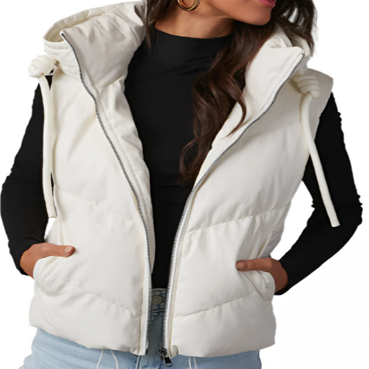 Puffer Vest with Hood