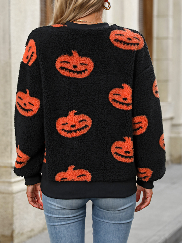 Fall & Halloween Print Sweatshirt