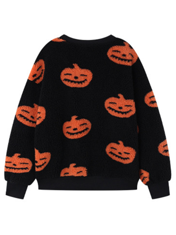 Fall & Halloween Print Sweatshirt