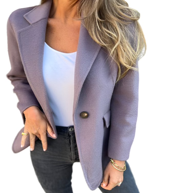 Tweed Buttoned Blazer