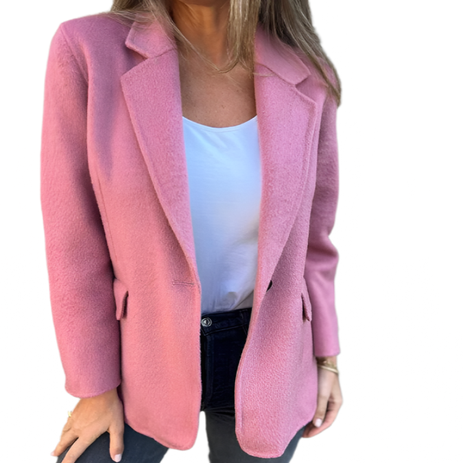 Tweed Buttoned Blazer