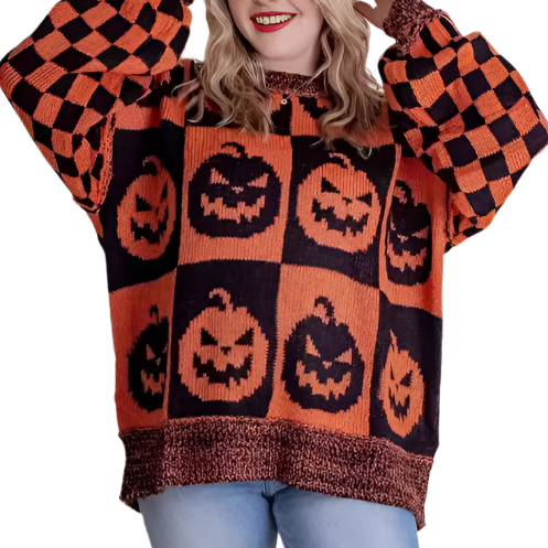 Halloween Loose Crew Neck Sweater