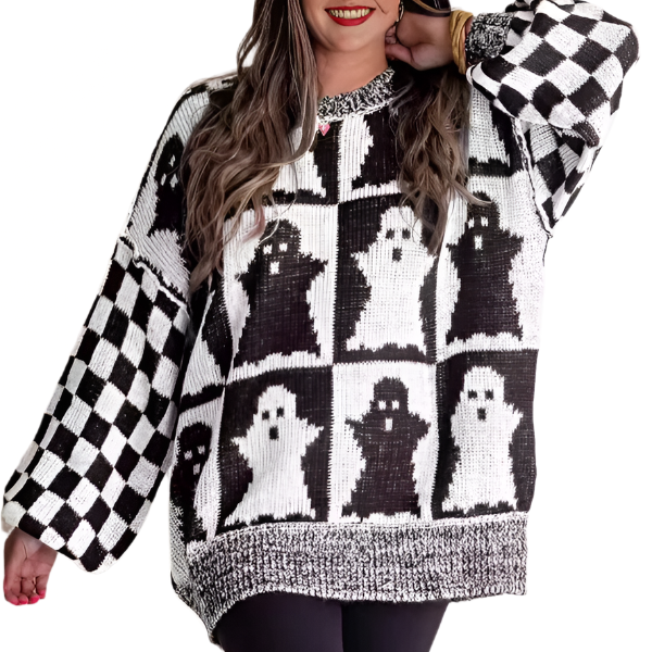 Halloween Loose Crew Neck Sweater