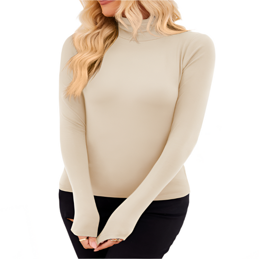 Long Sleeve Turtle Neck Top