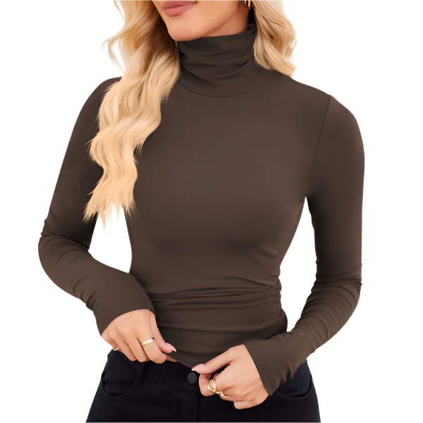 Long Sleeve Turtle Neck Top