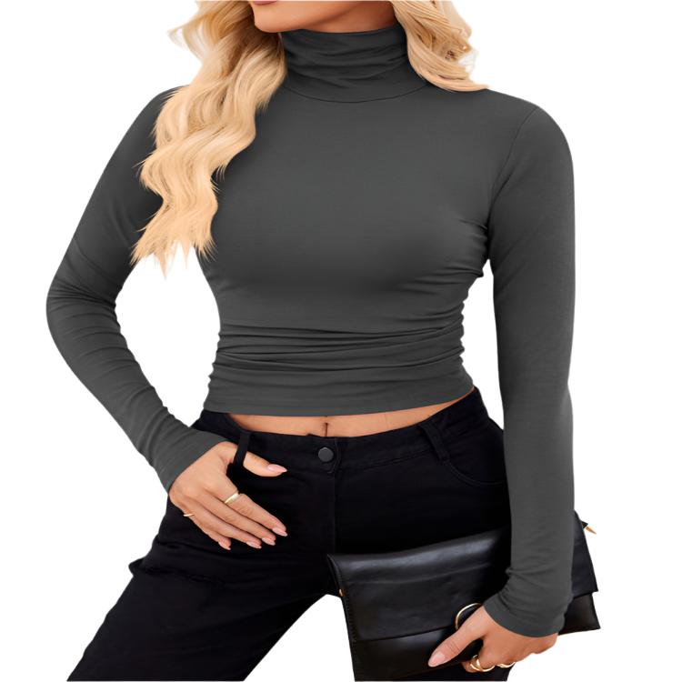 Long Sleeve Turtle Neck Top