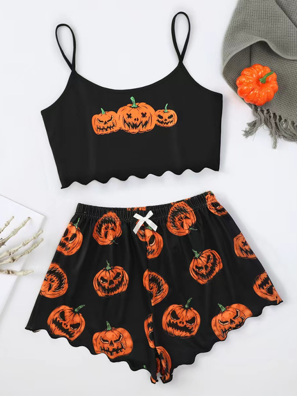 Halloween Print Pajama Set