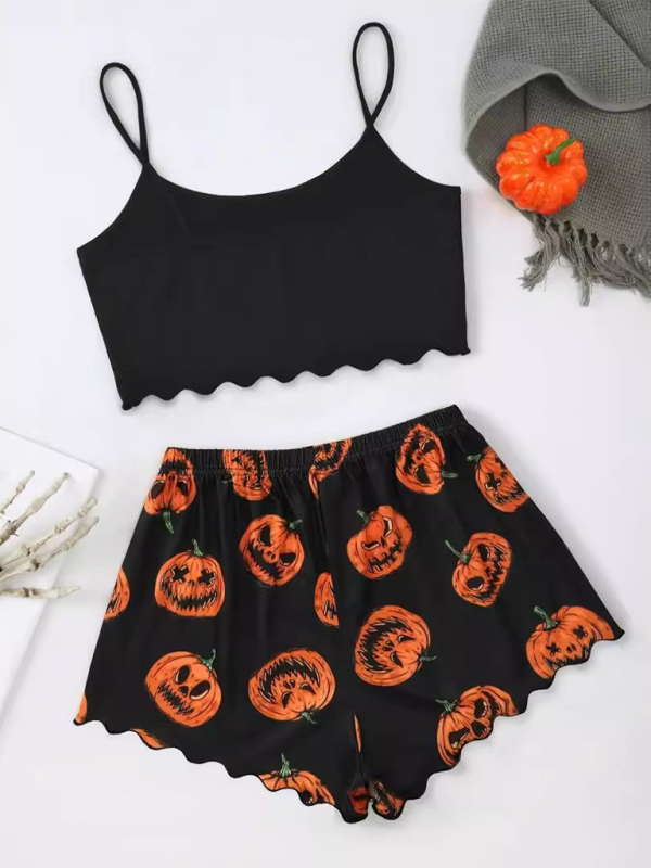 Halloween Print Pajama Set