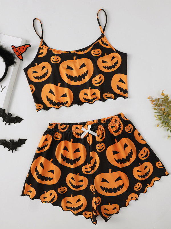 Halloween Print Pajama Set