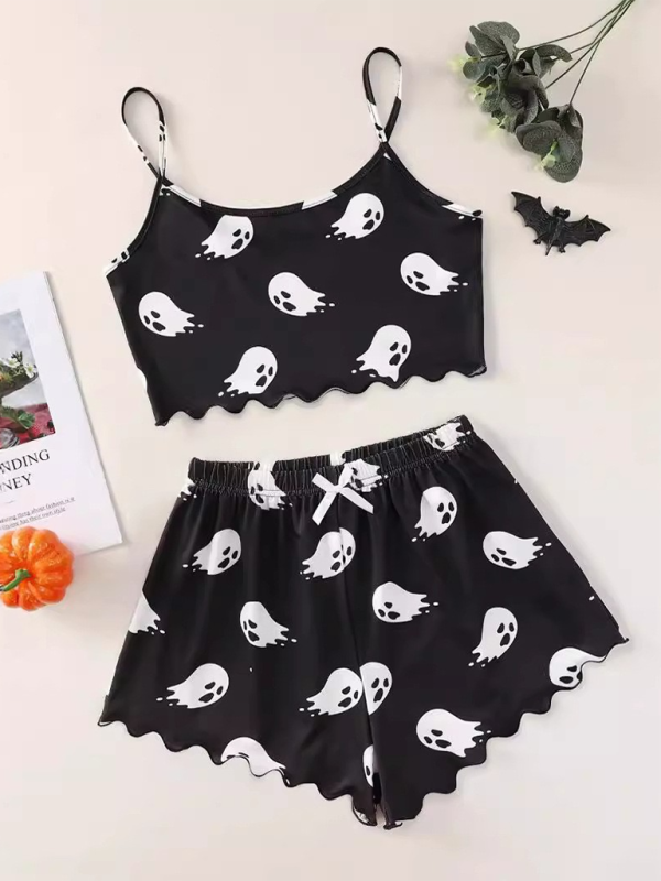 Halloween Print Pajama Set