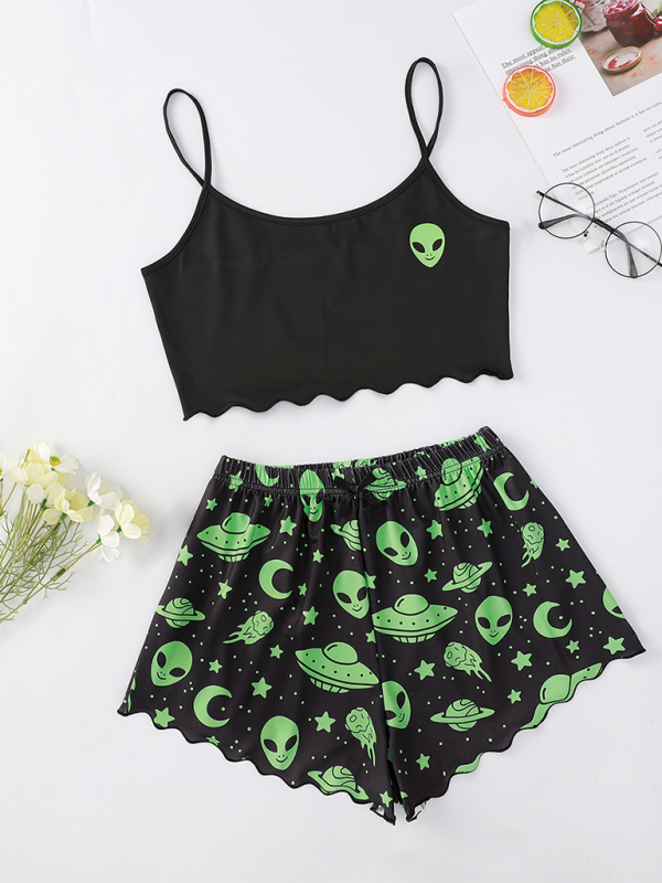 Halloween Print Pajama Set