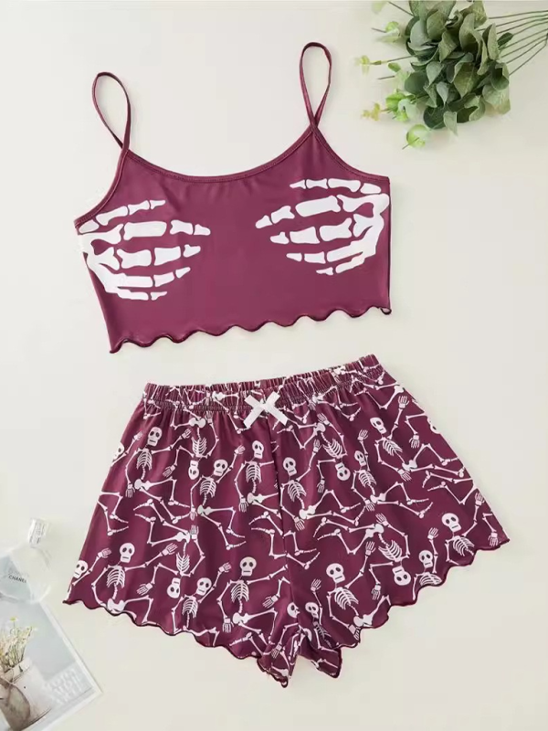 Halloween Print Pajama Set