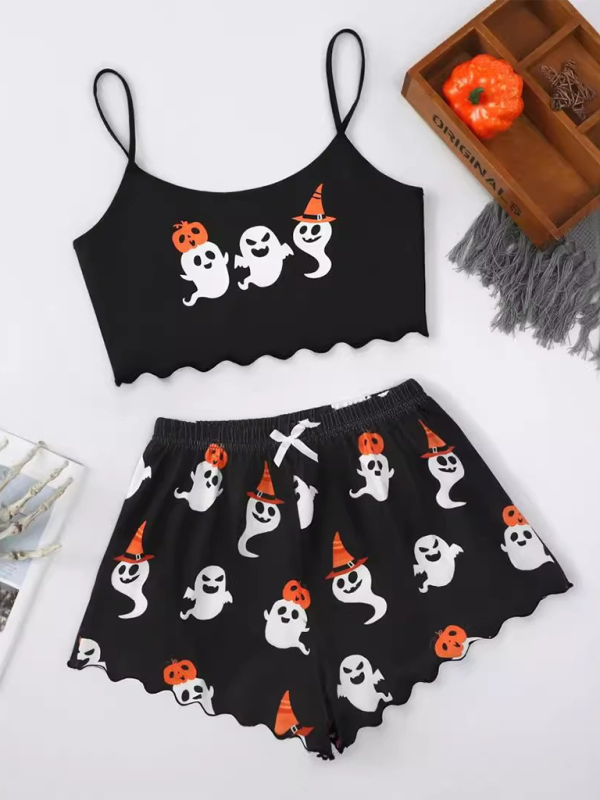 Halloween Print Pajama Set