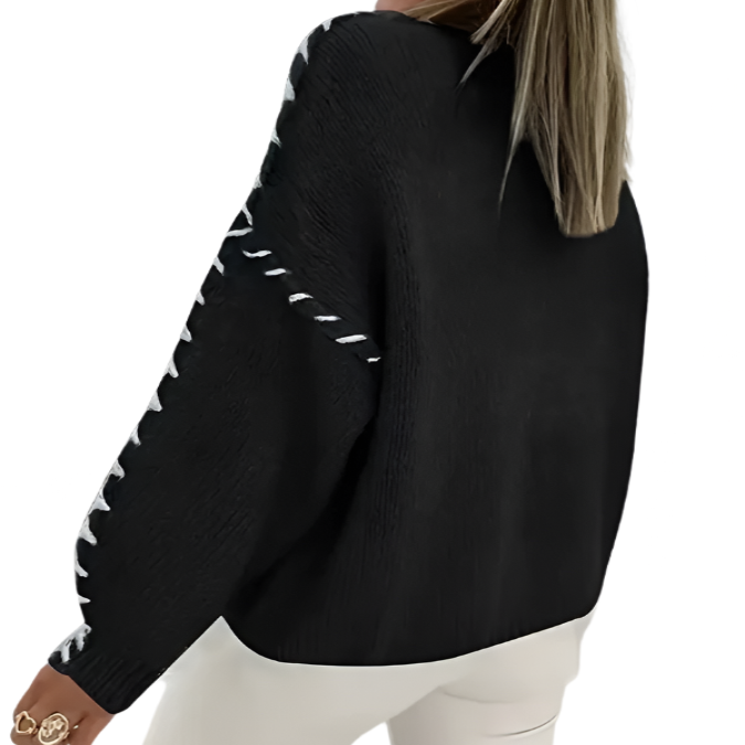 Round Neck Loose Knit Sweater