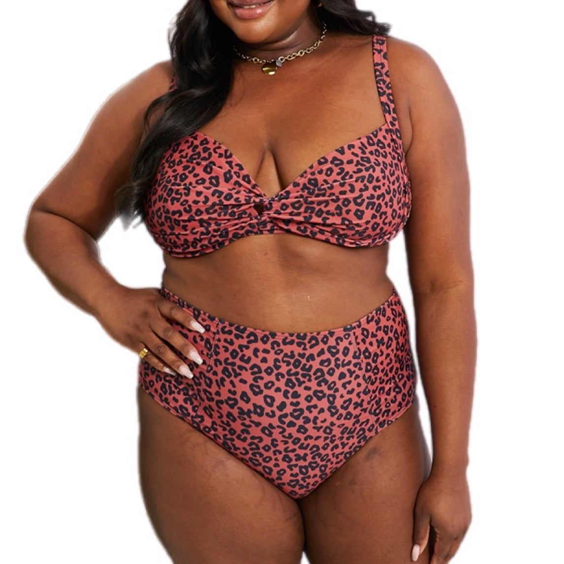 Leopard Twist High-Rise Bikini