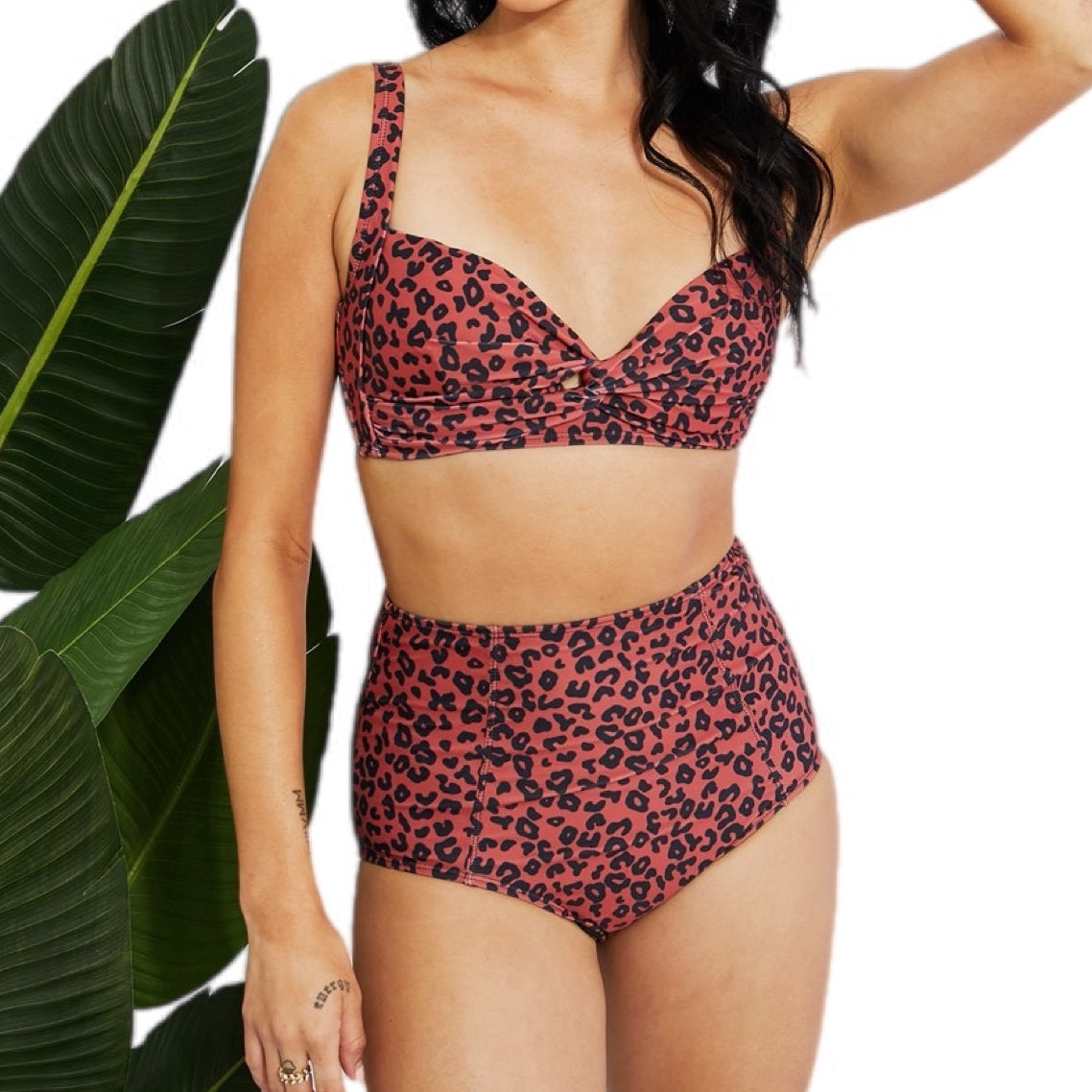 Leopard Twist High-Rise Bikini