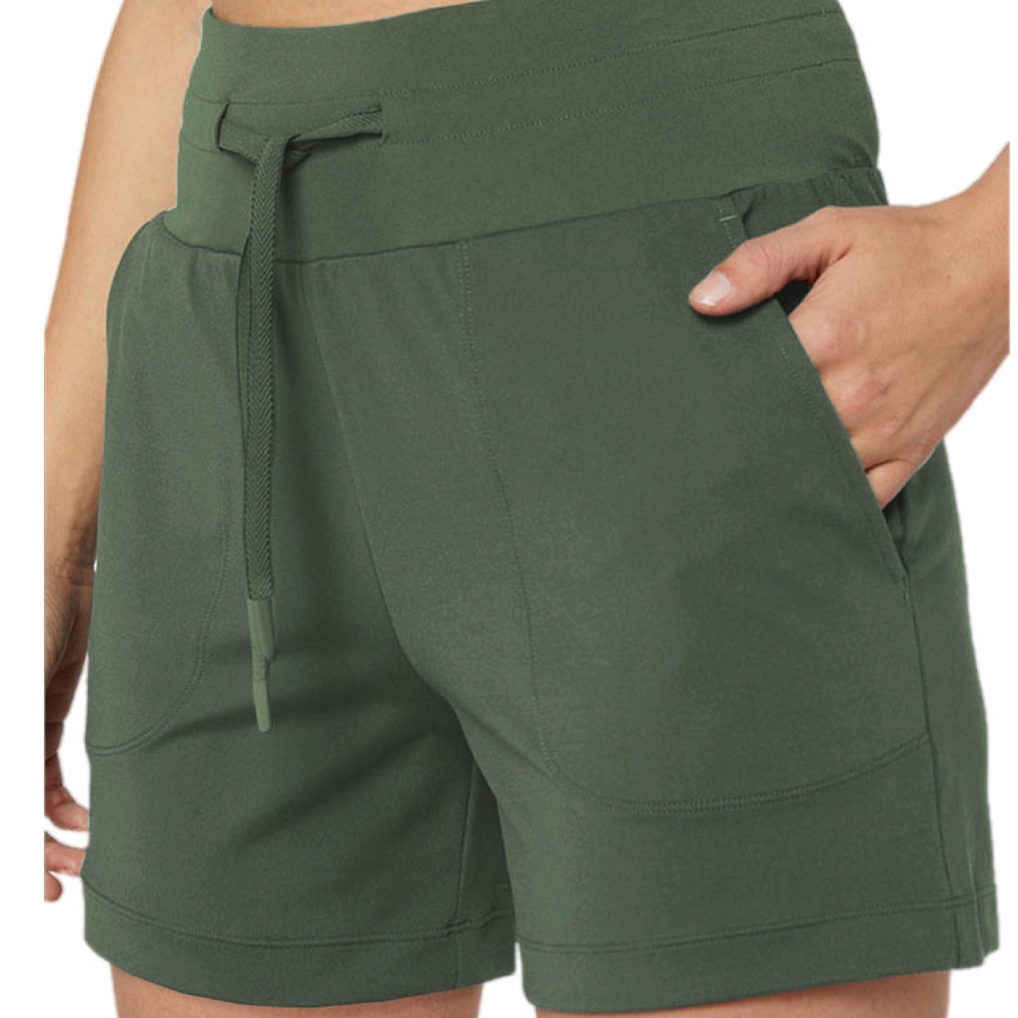 Drawstring Swim Shorts with Pockets