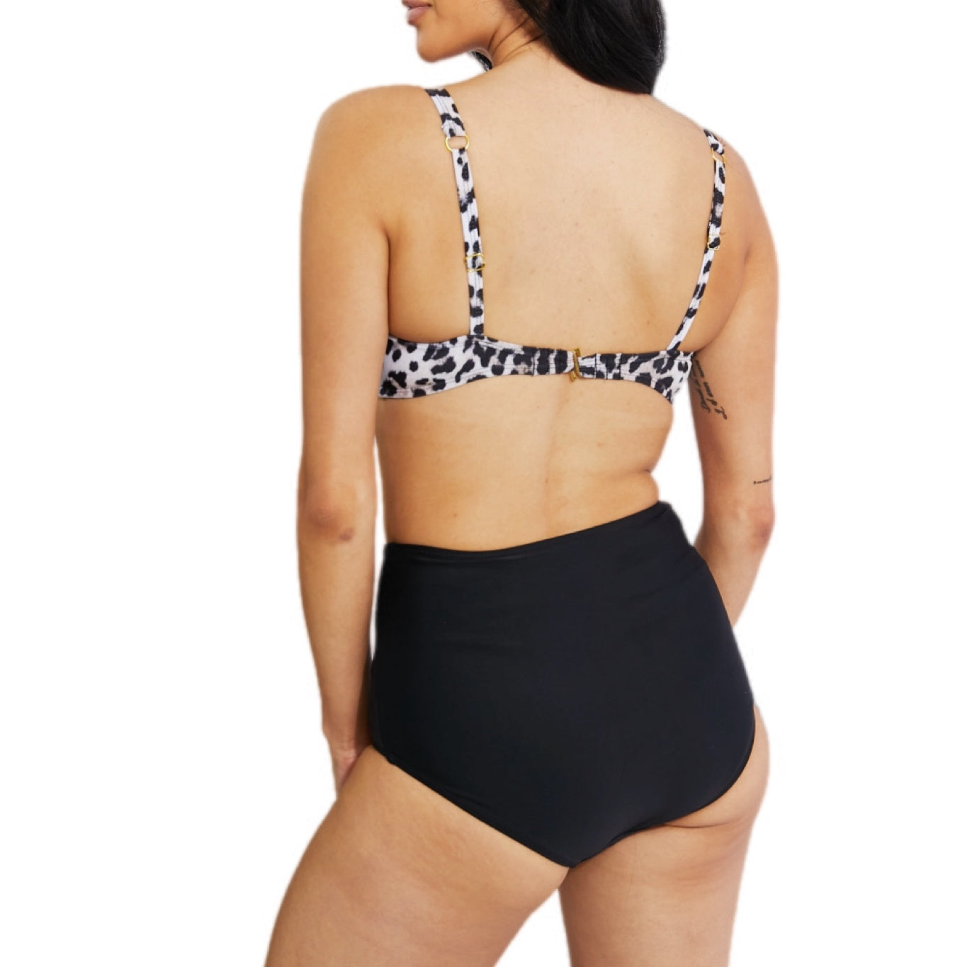 High-Waist Twist Leopard Bikini