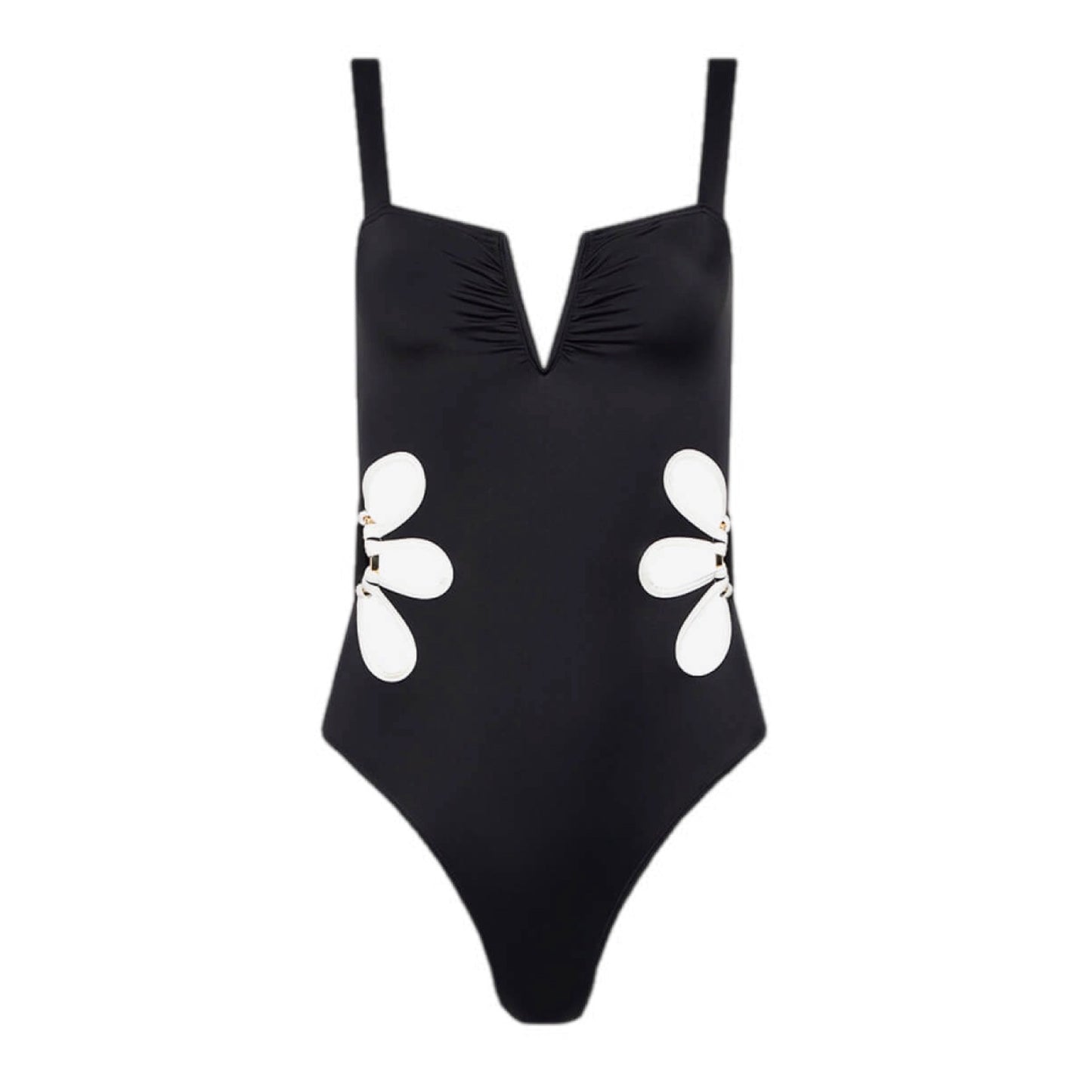 Fun Contrast Trim Cutout One-Piece Swimsuit