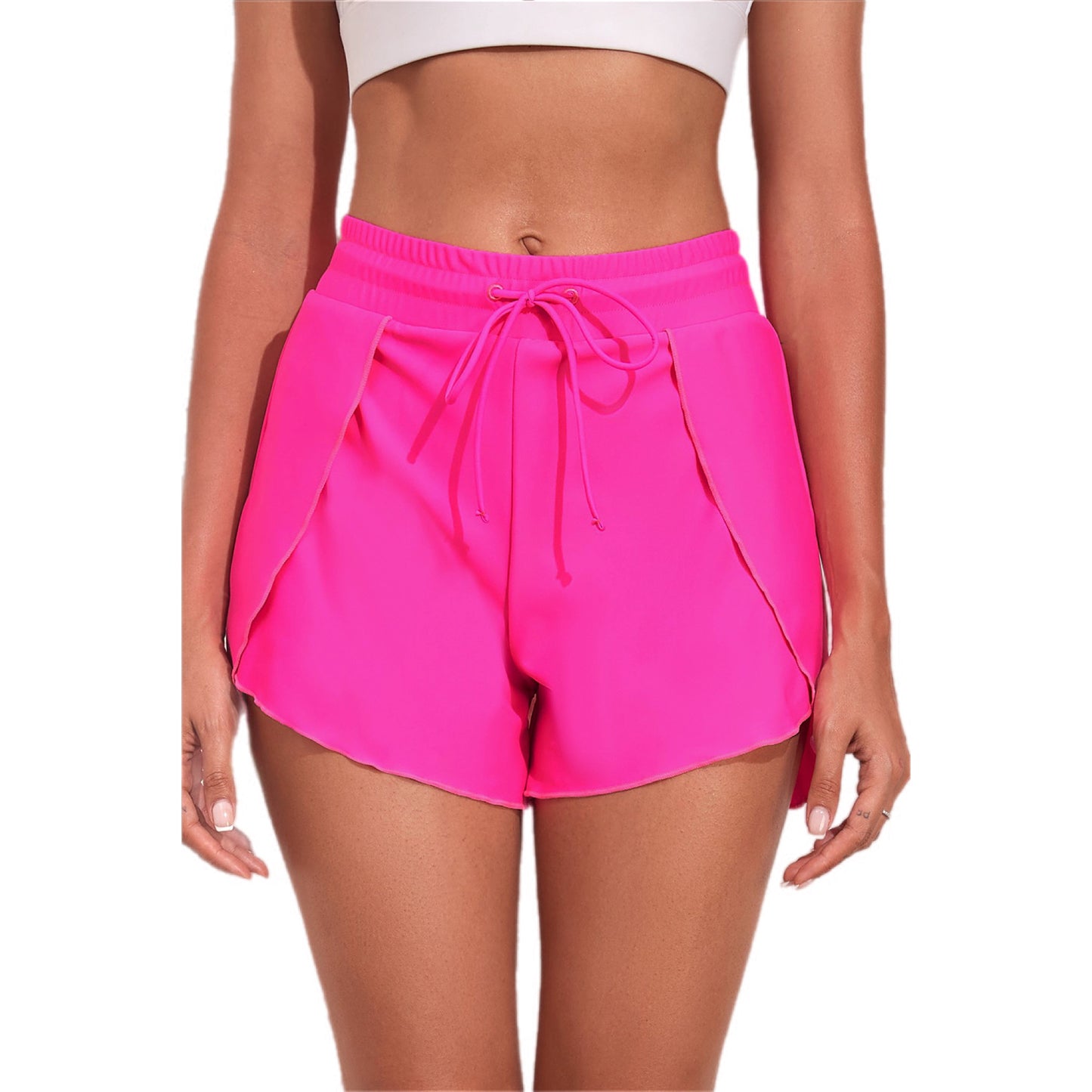 Stretchy Drawstring Swim Shorts