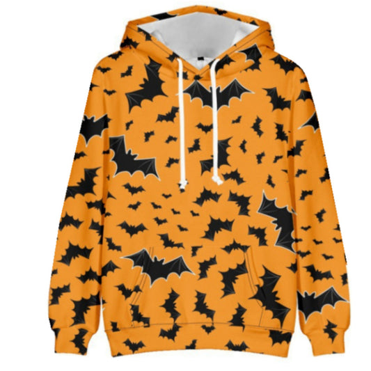 Halloween Print Knit Hoodie