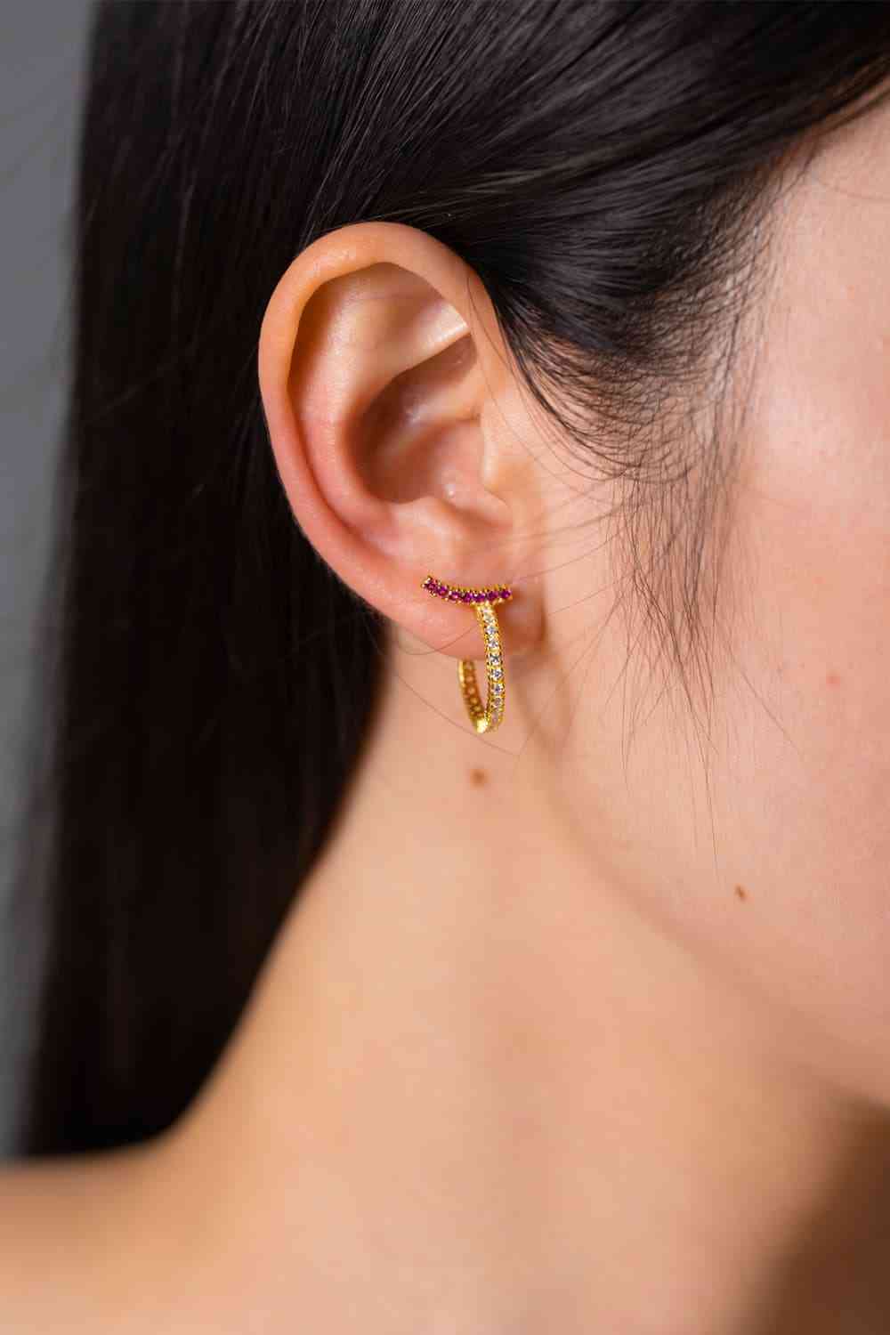 CZ Hoop Earrings