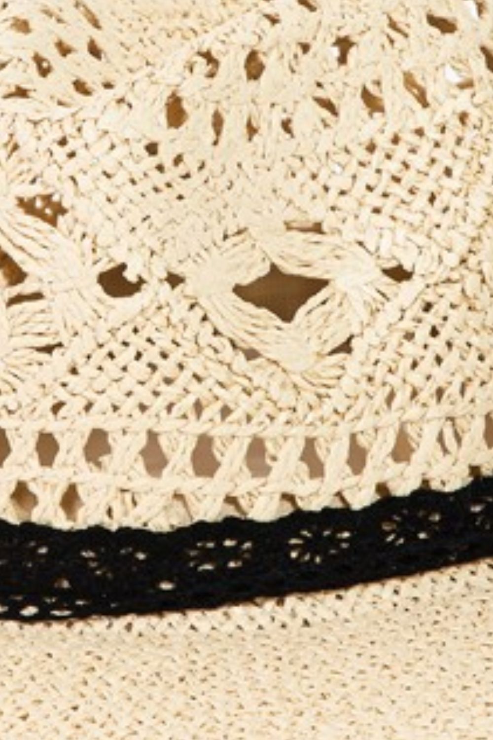 Openwork Lace Wide Brim Hat