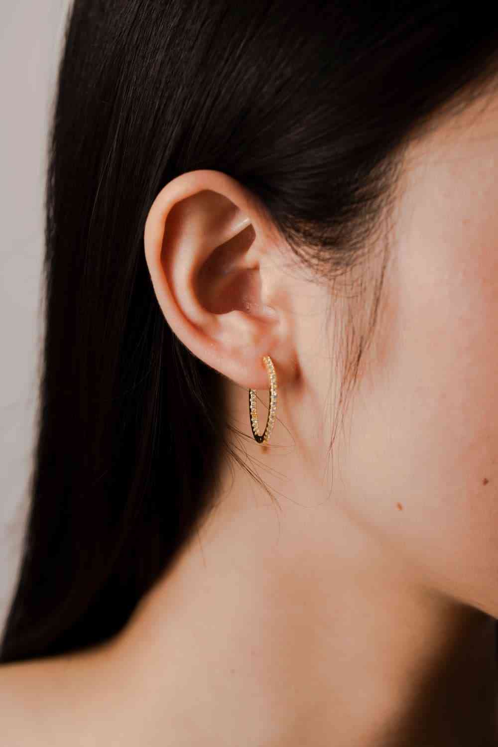 CZ Hoop Earrings