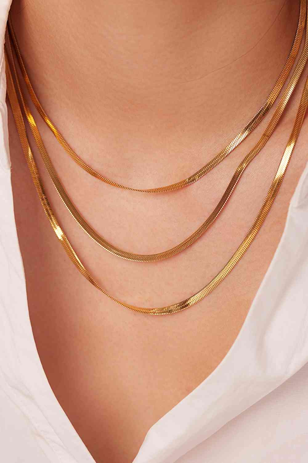 Gold Layered Chain Necklace