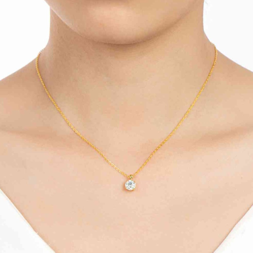 1 Carat Moissanite Necklace