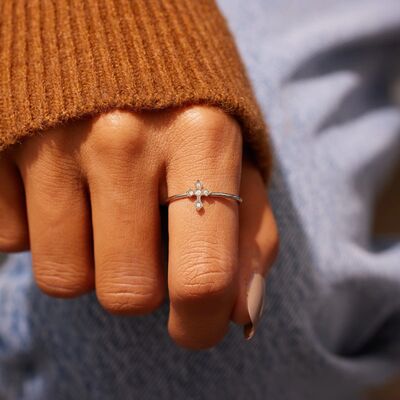 Sterling Silver Cross Ring